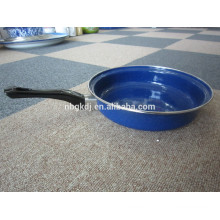 blue enamel fry pan